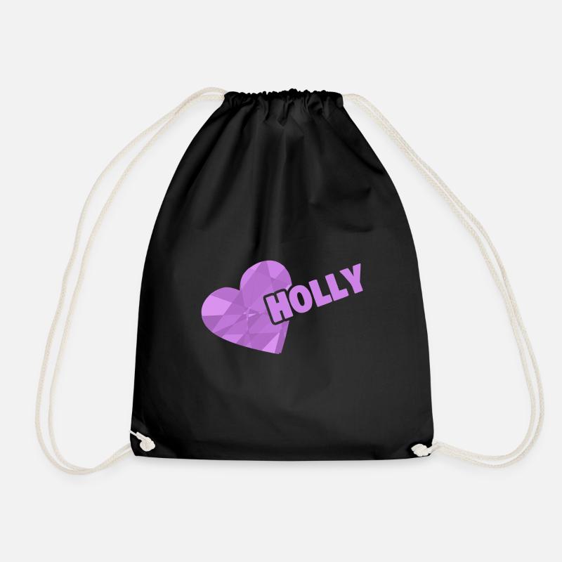 Geschenk für Holly - Turnbeutel - Schwarz