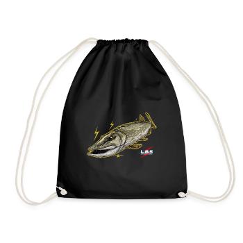 Brochet Sauvage - Sac de sport léger - noir - Devant