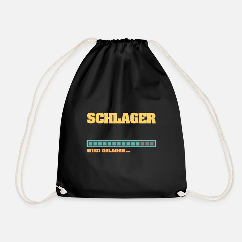 Ladebalken Schlager Schlagerstar wird geladen - Turnbeutel - Schwarz