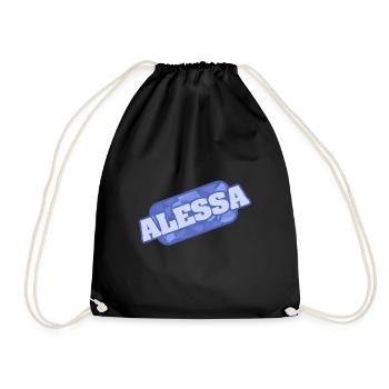 Cadeau pour Alessa - Sac de sport léger - noir - Devant