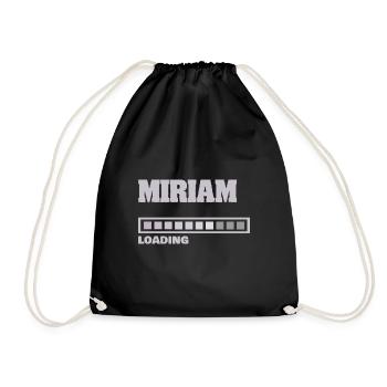 Baby Miriam - Turnbeutel - Schwarz - Vorne