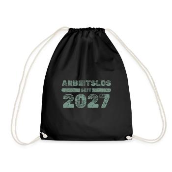 seit 2027 - Turnbeutel - Schwarz - Vorne