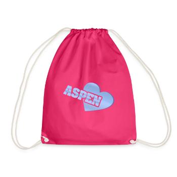 Love Aspen - Turnbeutel - Fuchsia - Vorne