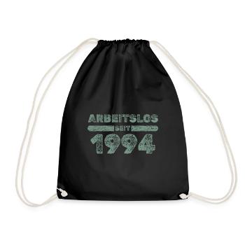 Arbeitslos 1994 - Turnbeutel - Schwarz - Vorne