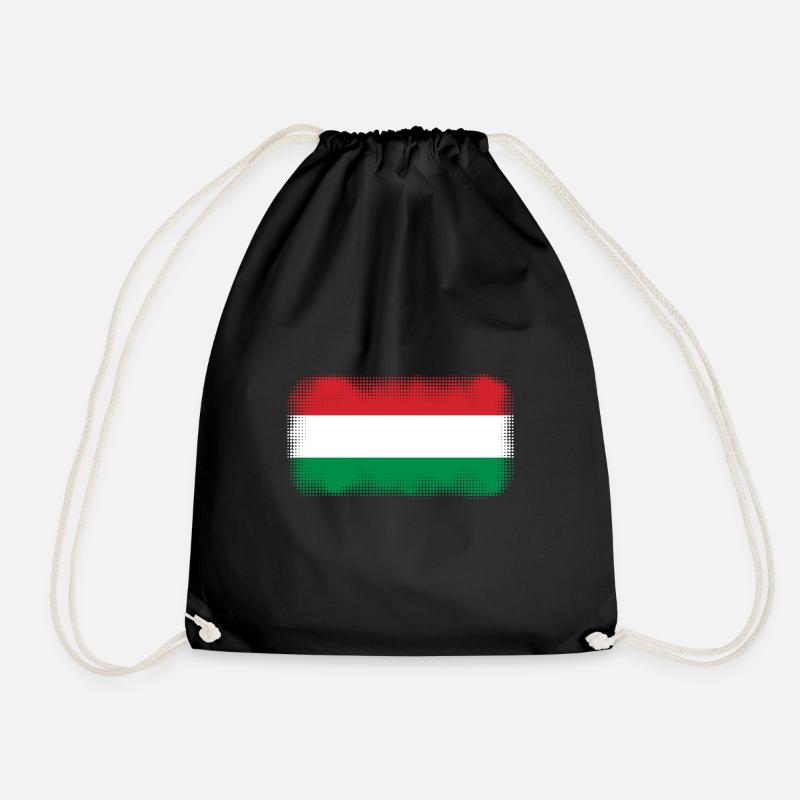 Hungary - Drawstring Bag - black