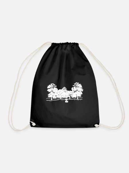 Pilz Pilzsammler Pilze Pilzsucher Geschenkidee - Turnbeutel - Schwarz