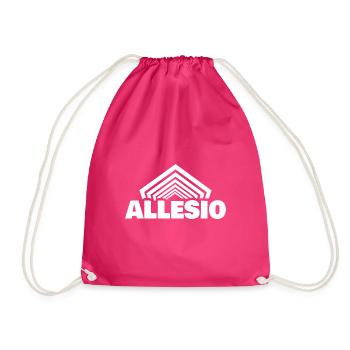 First name Allesio - Drawstring Bag - fuchsia - Front