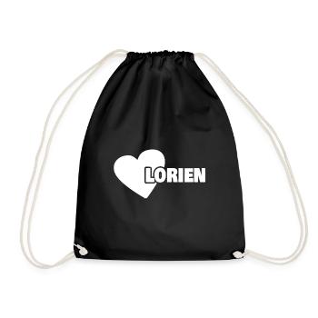Geburt Lorien - Turnbeutel - Schwarz - Vorne