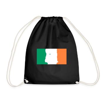 Irland - Turnbeutel - Schwarz - Vorne