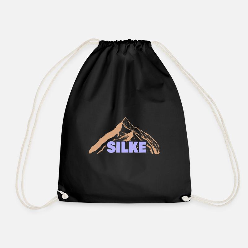 Geschenkidee Silke - Turnbeutel - Schwarz