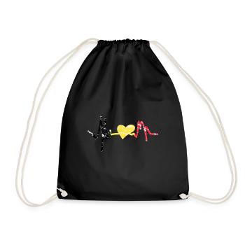 Herz Belgien Belgium - Sac de sport léger - noir - Devant