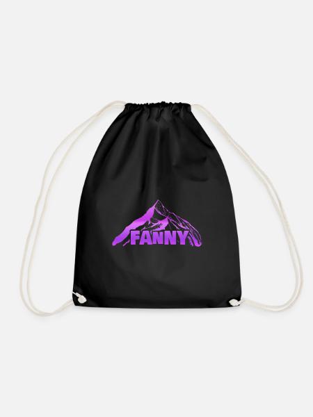 Geschenk für Fanny - Turnbeutel - Schwarz