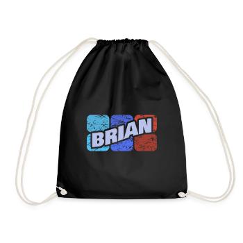Brian als Brian - Turnbeutel - Schwarz - Vorne
