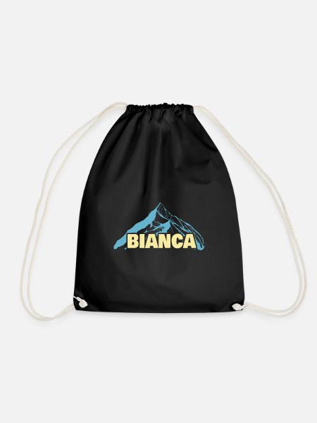 Geschenk für Bianca - Turnbeutel - Schwarz