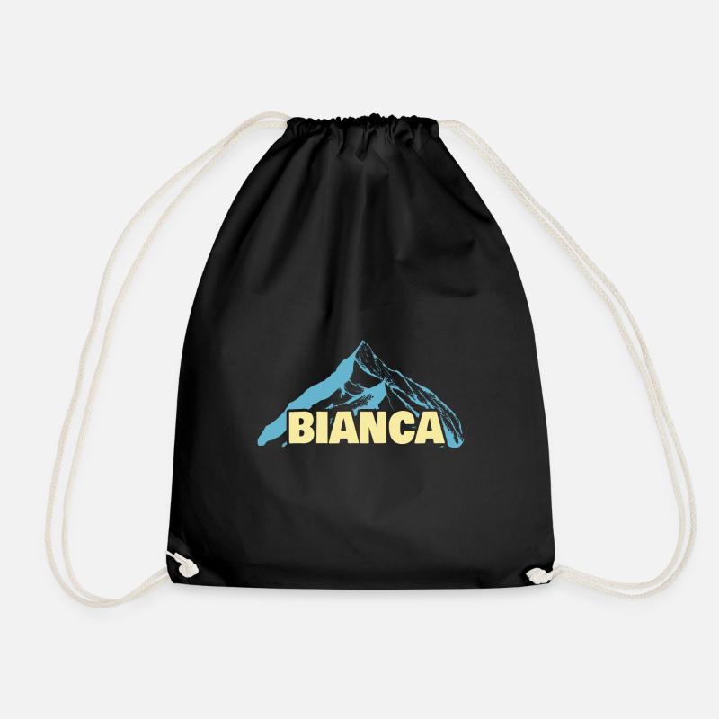 Geschenk für Bianca - Turnbeutel - Schwarz