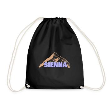 La terre de Sienne comme idée cadeau - Sac de sport léger - noir - Devant
