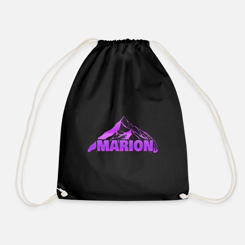 Marion als Berg - Turnbeutel - Schwarz