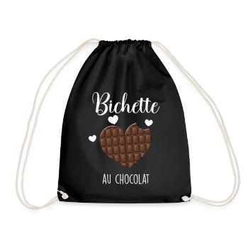 Ma Bichette Au Chocolat Craquante Cadeau Amour - Sac de sport léger - noir - Devant