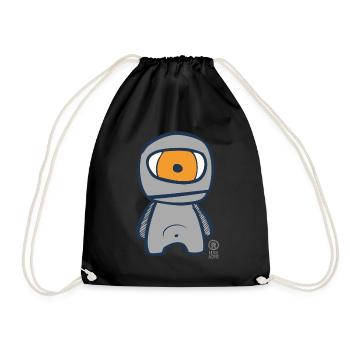 "googly" - Little MONSTER - Drawstring Bag - black - Front