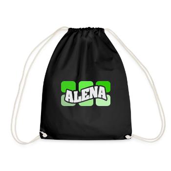 Cadeau pour Alena - Sac de sport léger - noir - Devant
