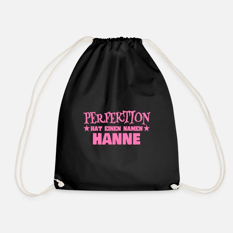 Geschenk für Hanne - Turnbeutel - Schwarz