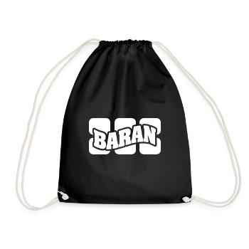Geschenk für Baran - Turnbeutel - Schwarz - Vorne