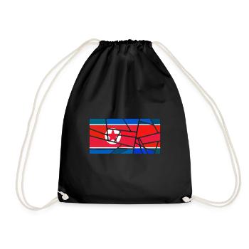 North Korea North Korea - Drawstring Bag - black - Front