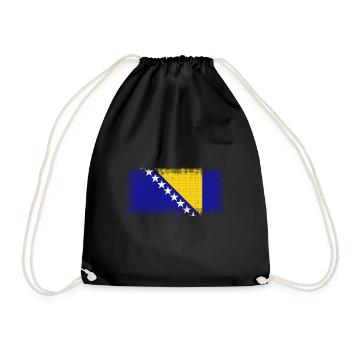 Bosnia and Herzegovina - Drawstring Bag - black - Front