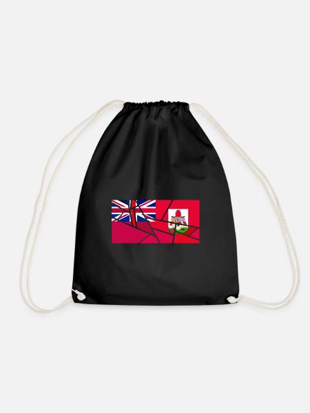 Bermuda - Drawstring Bag - black