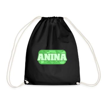 Cadeau pour Anina - Sac de sport léger - noir - Devant