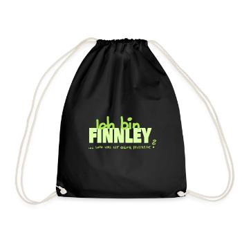 Vorname Finnley - Turnbeutel - Schwarz - Vorne