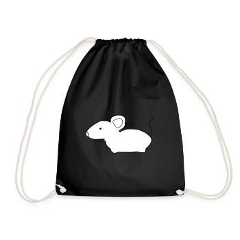 Mouse Icon Animal Cute - Drawstring Bag - black - Front
