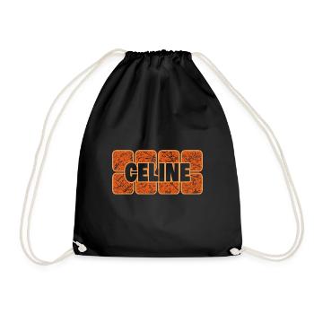 Prénom Céline - Sac de sport léger - noir - Devant