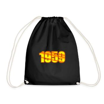 Funny 1959 - Drawstring Bag - black - Front