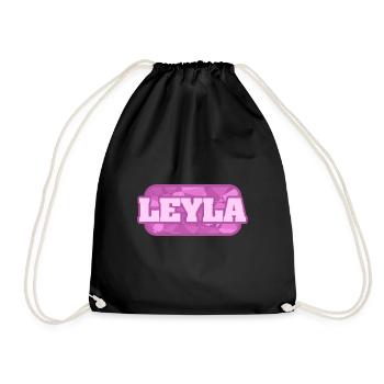 Leyla - Drawstring Bag - black - Front