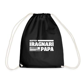Geschenk für Ragnar - Turnbeutel - Schwarz - Vorne