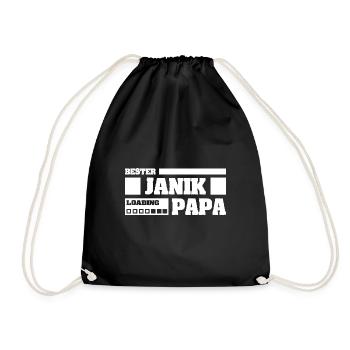 Janik comme prénom - Sac de sport léger - noir - Devant