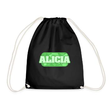 Gesundheit Alicia - Turnbeutel - Schwarz - Vorne