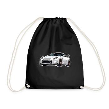 Jdm / Tuning / Turbocharger / Rims / Chiptuning - Drawstring Bag - black - Front