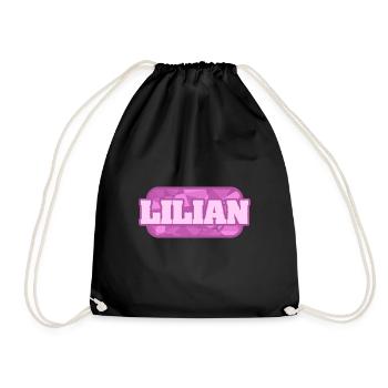 Lilian - Drawstring Bag - black - Front