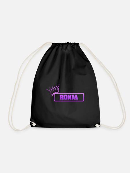 Schwester Ronja - Turnbeutel - Schwarz