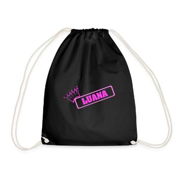 Cadeau pour Luana - Sac de sport léger - noir - Devant