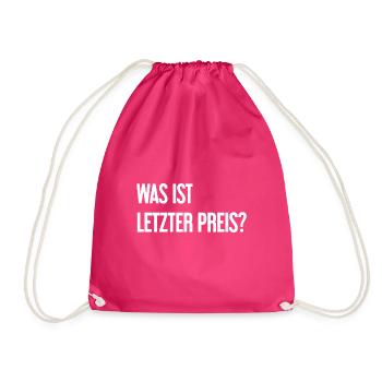 Was ist letzter Preis? - Turnbeutel - Fuchsia - Vorne