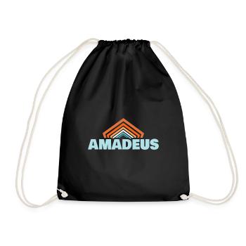 First name Amadeus - Drawstring Bag - black - Front