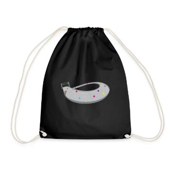 MARBLE RUN - Drawstring Bag - black - Front