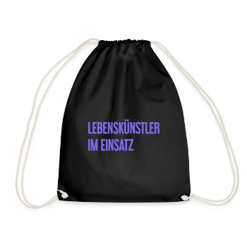 Artists of life in action - Drawstring Bag - black - Front