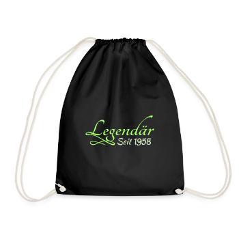 1958 - Sac de sport léger - noir - Devant