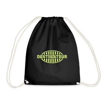 Gift for Distiller - Drawstring Bag - black - Front
