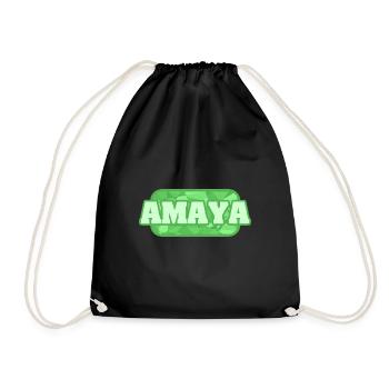Bio Amaya - Drawstring Bag - black - Front