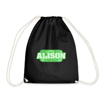 Gift for Alison - Drawstring Bag - black - Front